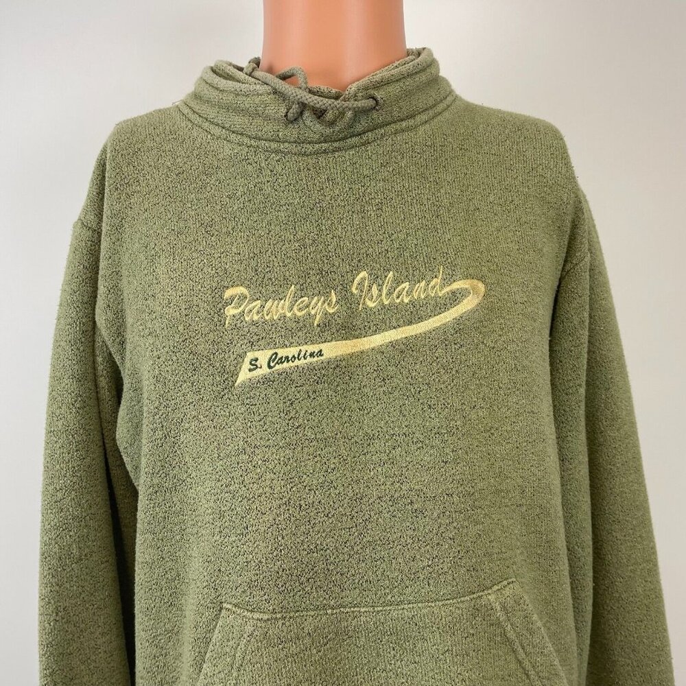 Vintage Pawleys Island Fleece Sweatshirt Mens Size M Green South Carolina